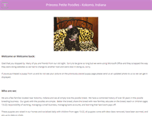 Tablet Screenshot of princesspetitepoodles.org